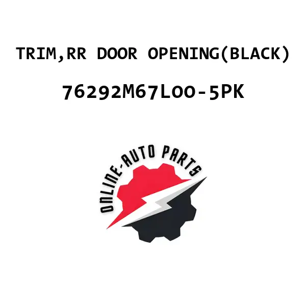 TRIM,RR DOOR OPENING(BLACK)