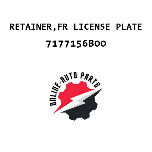 RETAINER,FR LICENSE PLATE - 7177156B00 - Maruti Suzuki