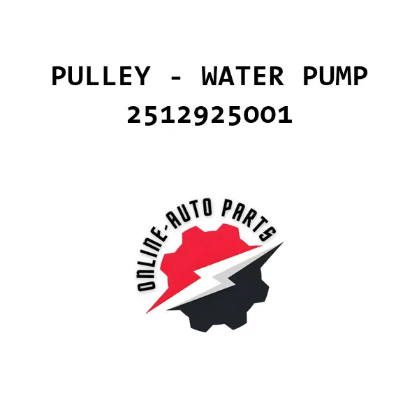 PULLEY - WATER PUMP - 2512925001 - Mobis (Hyundai, Kia)