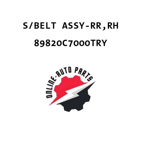 S/BELT ASSY-RR,RH - 89820C7000TRY - Mobis (Hyundai, Kia)