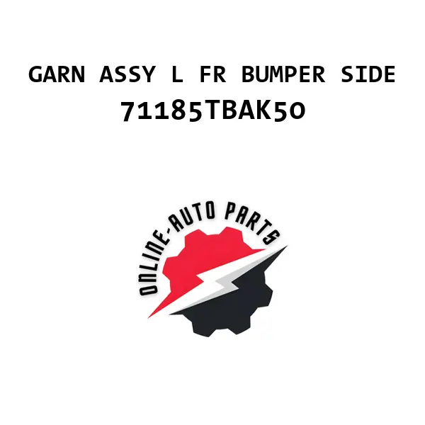 GARN ASSY L FR BUMPER SIDE - 71185TBAK50 - Honda