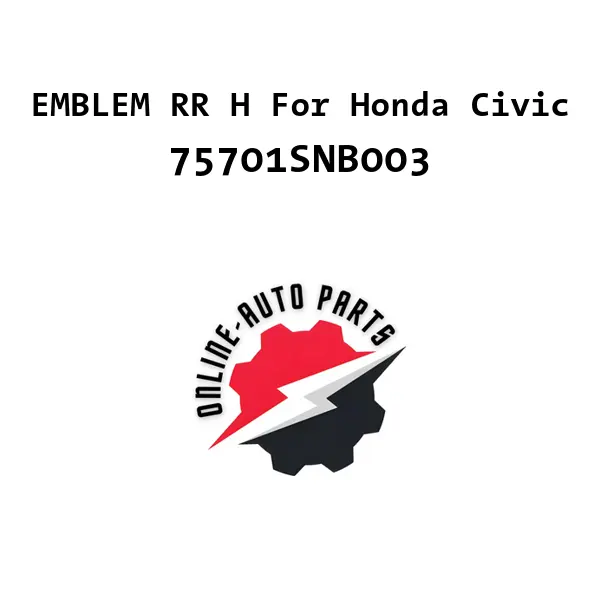EMBLEM RR H For Honda Civic - 75701SNB003 - Honda