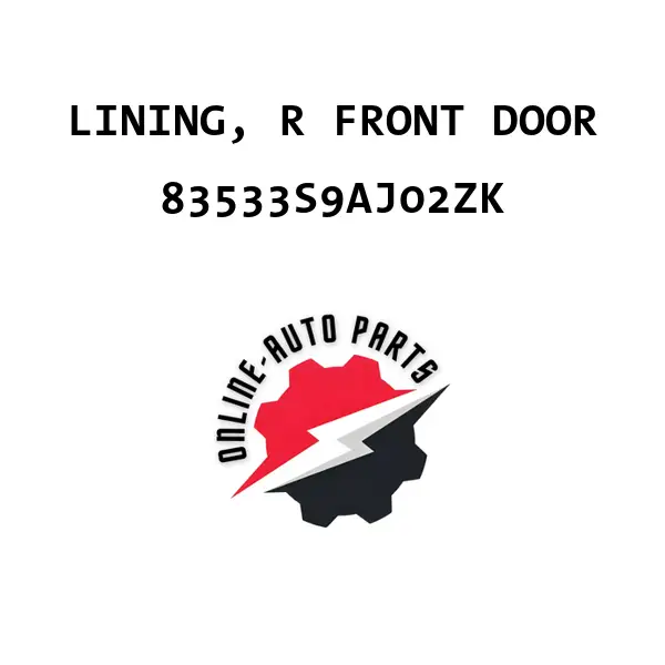 LINING, R FRONT DOOR - 83533S9AJ02ZK - Honda