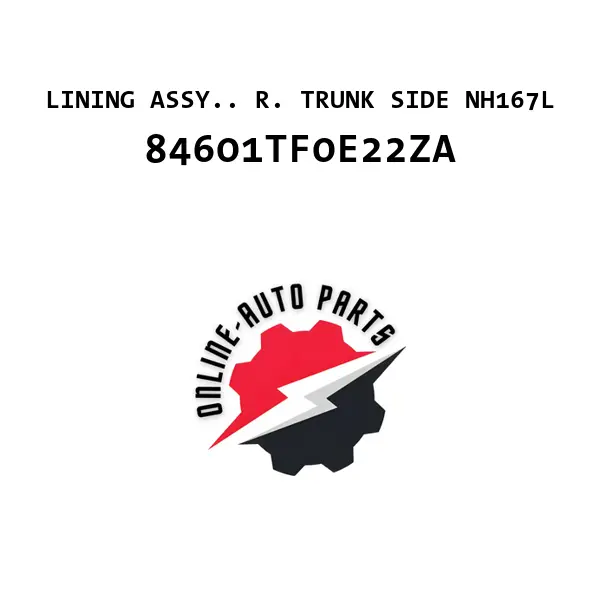 LINING ASSY.. R. TRUNK SIDE NH167L - 84601TF0E22ZA - Honda