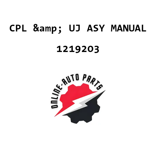 CPL & UJ ASY MANUAL