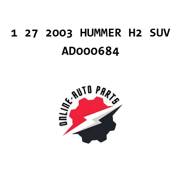 1 27 2003 HUMMER H2 SUV