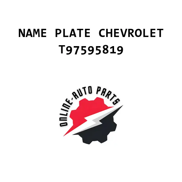 NAME PLATE CHEVROLET