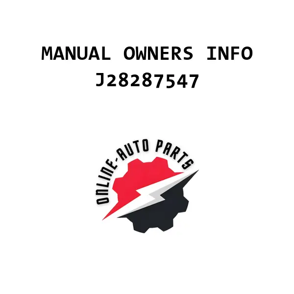 MANUAL OWNERS INFO - J28287547 - Chevrolet