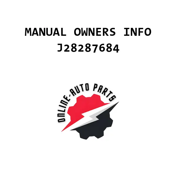 MANUAL OWNERS INFO - J28287684 - Chevrolet