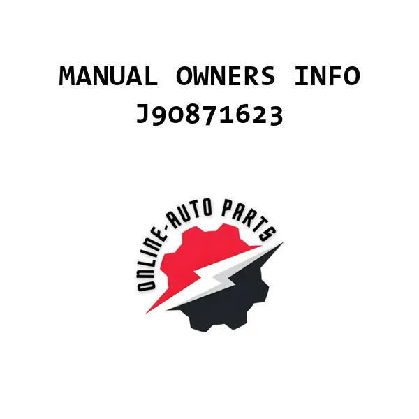 MANUAL OWNERS INFO - J90871623 - Chevrolet