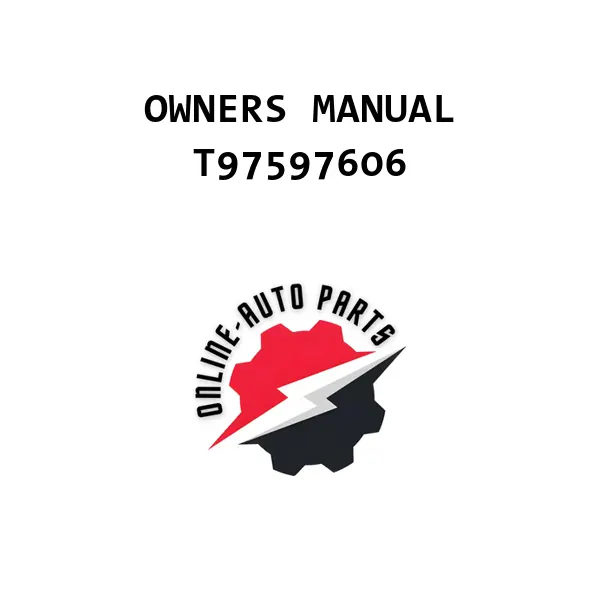 OWNERS MANUAL - T97597606 - Chevrolet