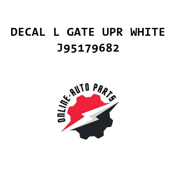 DECAL L GATE UPR WHITE