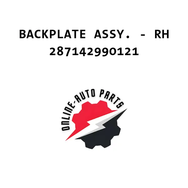 BACKPLATE ASSY. - RH