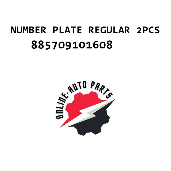 NUMBER PLATE REGULAR 2PCS