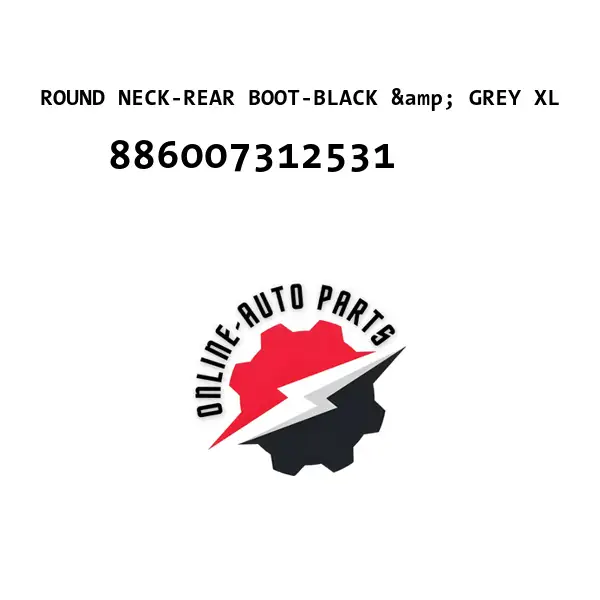 ROUND NECK-REAR BOOT-BLACK & GREY XL