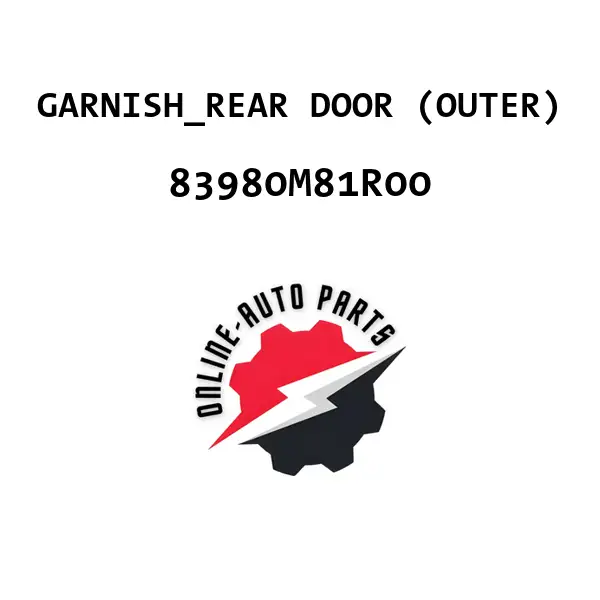 GARNISH_REAR DOOR (OUTER) - 83980M81R00 - Maruti Suzuki
