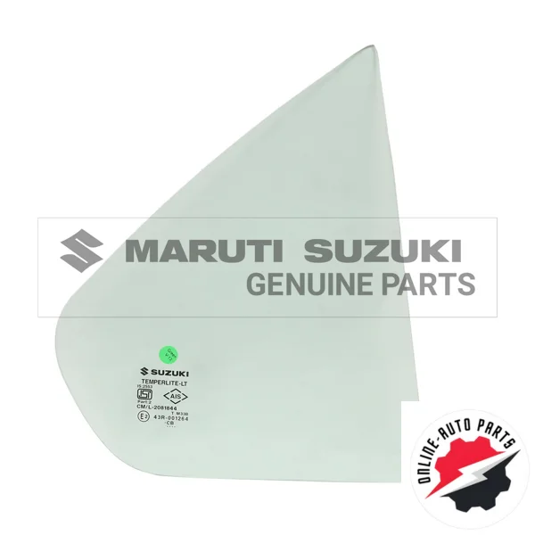 GLASS, REAR DOOR PARTITION, RH SWIFT DZIRE - 84551M56R00 - Maruti Suzuki
