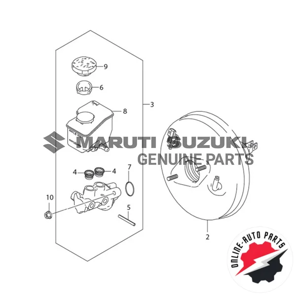 CYLINDER ASSEMBLY_ BRAKE MASTER - 51000M73T00 - Maruti Suzuki