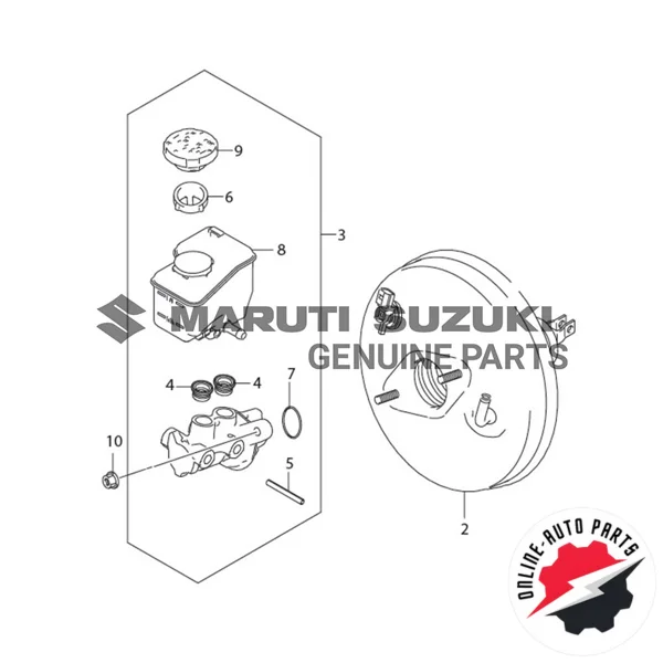 CYLINDER ASSEMBLY_ BRAKE MASTER - 51000M73T20 - Maruti Suzuki