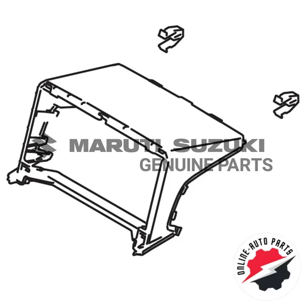 BASE_I/P CENTER GARNISH (BLACK)