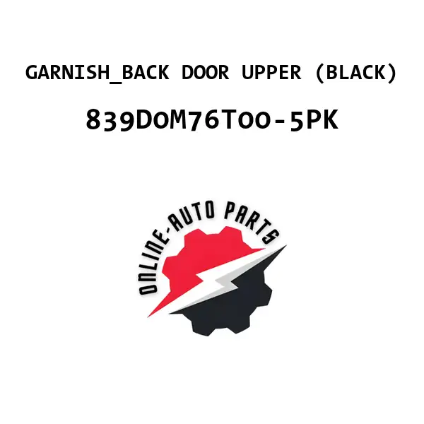 GARNISH_BACK DOOR UPPER (BLACK)