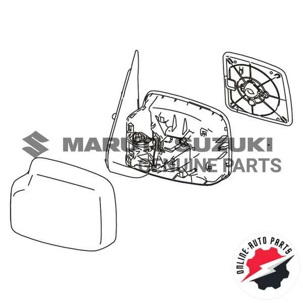 MIRROR ASSEMBLY_RR VIEW_R (BLACK)