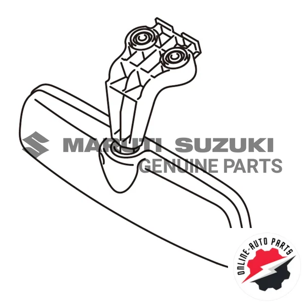 MIRROR ASSEMBLY_INSIDE REAR VIEW (GRAY) - 84703M80T00-6GS - Maruti Suzuki