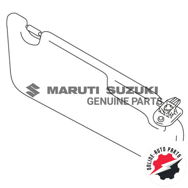 SUNVISOR ASSEMBLY LH (GRAY)