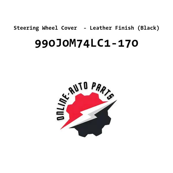 Steering Wheel Cover  - Leather Finish (Black)