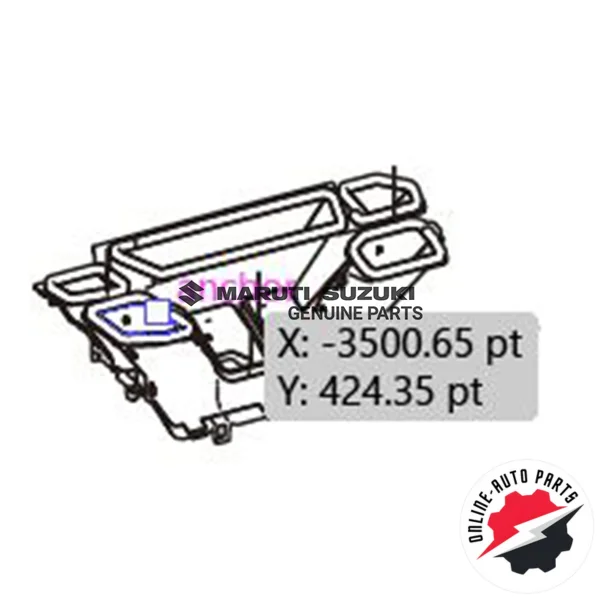 NOZZLE ASSY_DEFROSTER_LWR