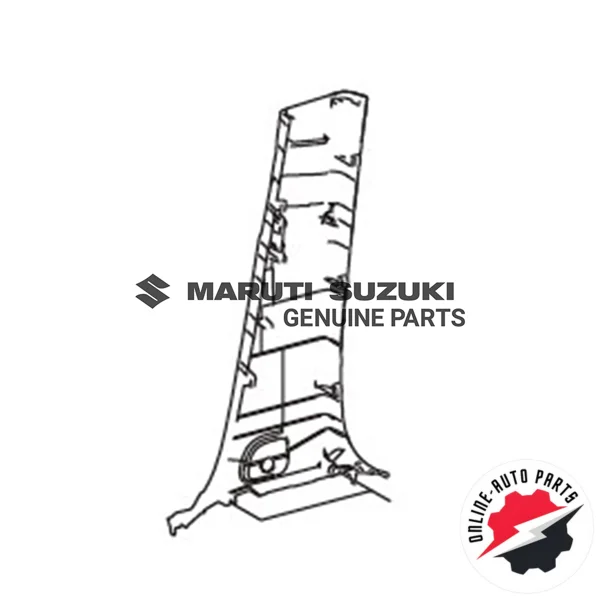 TRIM CTR PILLAR LOWER RH