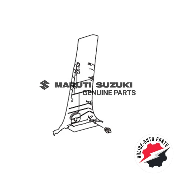 TRIM CTR PILLAR LOWER LH