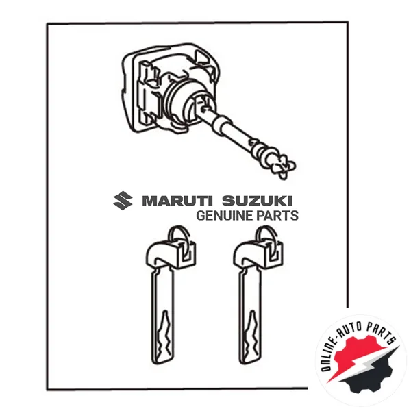 CYLINDER & KEY SET_DR LOCK_RH