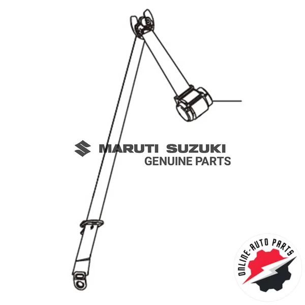 BELT ASSY_RR NO.2 SEAT_OTR LH