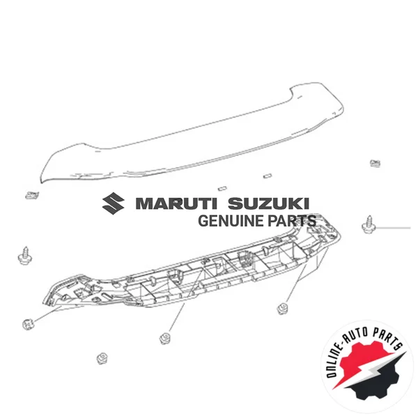 SPOILER SUB-ASSY_RR L/CLR (PAINT REQ.)