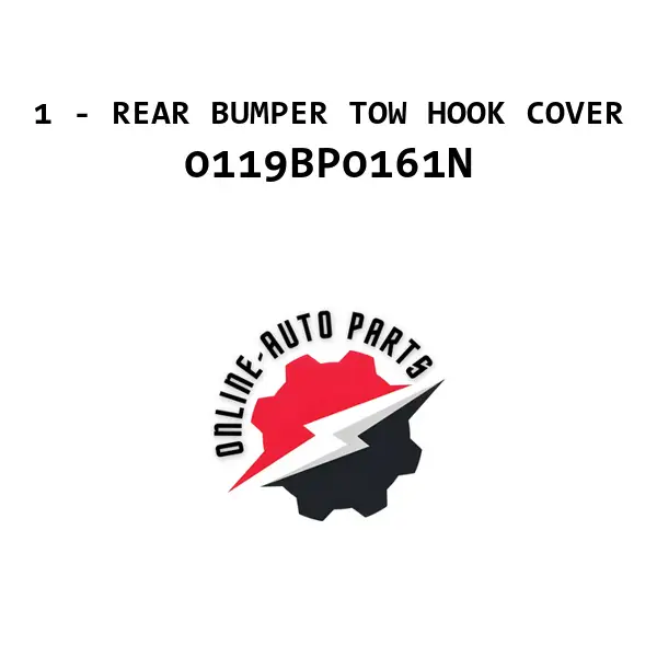 1 - REAR BUMPER TOW HOOK COVER